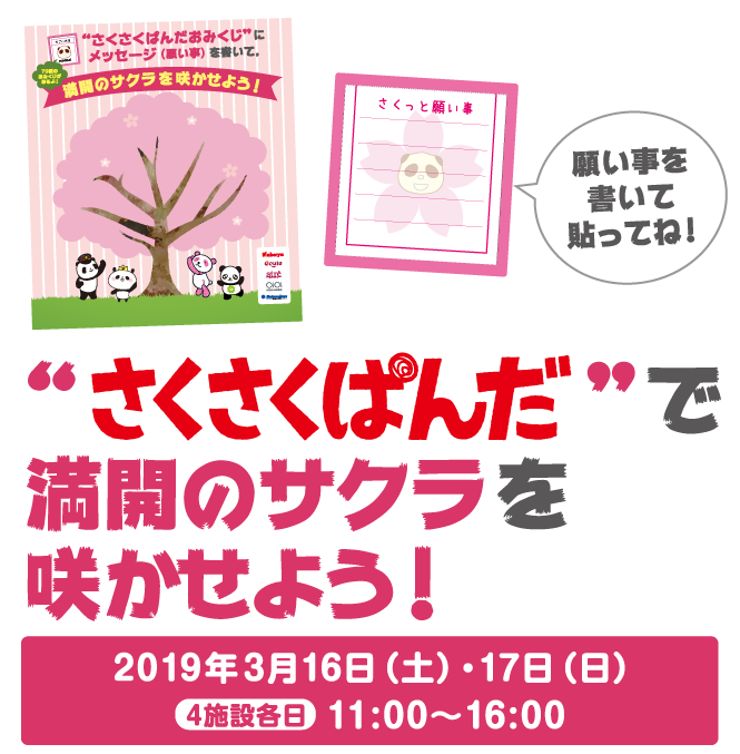 さくさくぱんだで満開のサクラを咲かせよう!